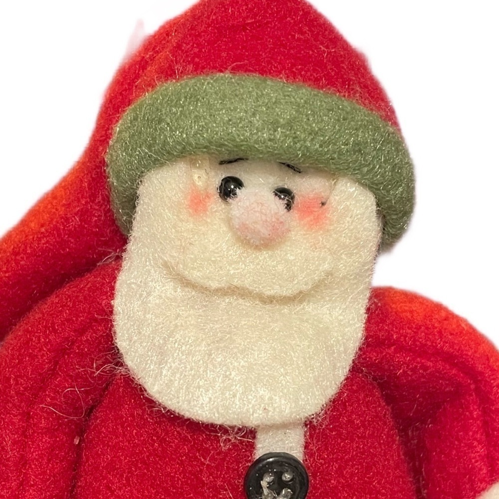 Santa felt ornament Christmas decorations stuffed plush - Picture 2 of 5